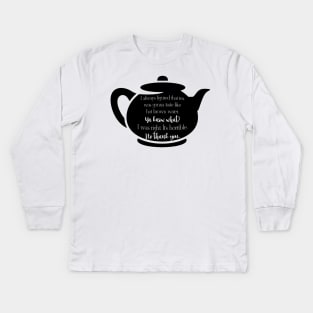 Tea Time Kids Long Sleeve T-Shirt